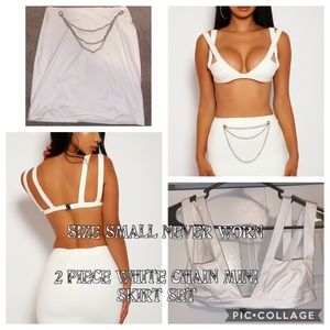 2 piece mini skirt outfit